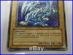 1 Yugioh! Blue-Eyes White Dragon DDS-001 Secret Rare HP TCG Exact Card Pictured