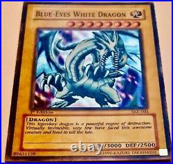 1996 Yu-Gi-Oh 1st Edition Blue Eyes White Dragon SKE-001 EXTREMELY RARE MINT