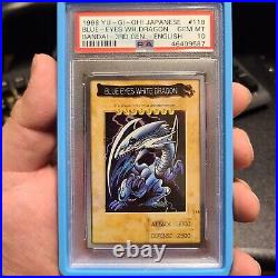 1998 Yu-Gi-Oh! English Bandai Blue Eyes White Dragon #118 PSA 10 Low Pop