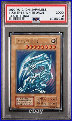 1999 Yu-gi-oh! Jpn Starter Box Blue-eyes White Dragon Psa 2