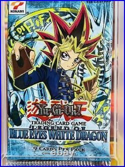 1st Ed 2002 Yu-Gi-Oh! Legend Of Blue Eyes White Dragon LOB Booster Pack PSA 10