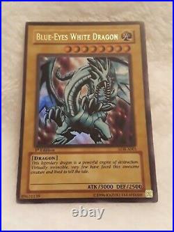 1st Ed Blue Eyes White Dragon LOB LOB-A001 MINTY Pack Fresh