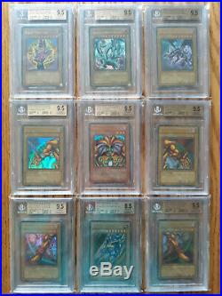 1st Edition Legend of Blue-Eyes White Dragon COMPLETE SET YuGiOh LOB BGS PSA 10