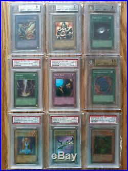 1st Edition Legend of Blue-Eyes White Dragon COMPLETE SET YuGiOh LOB BGS PSA 10