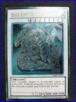 1x Ultimate Rare GHOST Blue-Eyes White Dragon YSKR-EN001 Altered Art Misprint