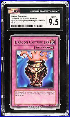 2002 Legend of Blue Eyes White Dragon #LOB-045 Dragon Capture Jar CGC 9.5