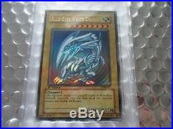 2002 Yu-Gi-Oh! 1st Edition Blue-Eyes White Dragon SDK-001 Ultra Rare PSA Card