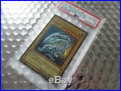 2002 Yu-Gi-Oh! 1st Edition Blue-Eyes White Dragon SDK-001 Ultra Rare PSA Card