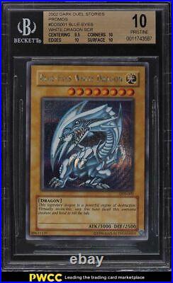 2002 Yu-Gi-Oh! Dark Duel Stories Promo Blue-Eyes White Dragon #DDS-001 BGS 10