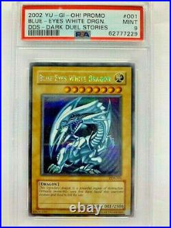 2002 Yu-Gi-Oh! Dark Duel Stories Promo Blue-Eyes White Dragon #DDS-001 PSA 9 MT