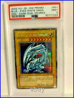 2002 Yu-Gi-Oh! Dark Duel Stories Promo Blue-Eyes White Dragon #DDS-001 PSA 9 MT