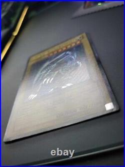 2002 Yugioh Blue-Eyes White Dragon SDK-001 Ultra Rare Faded Konami MP