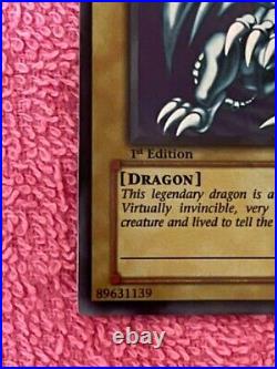 2002 Yugioh LP SDK-001 Blue-Eyes White Dragon Ultra Rare 1st Edition