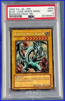 2003 Yu-Gi-Oh! Blue-Eyes White Dragon BPT-009 Holo PSA 9 MINT- CLEAN CARDS ONLY