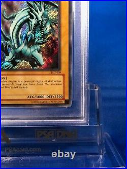 2003 Yugioh PSA 9 Blue-Eyes White Dragon BPT-009 Secret Rare OG Card