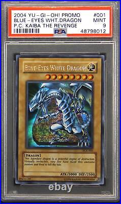 2004 Yu-Gi-Oh! PCK-001 Blue-Eyes White Dragon PSA 9 MINT Prismatic Secret Rare
