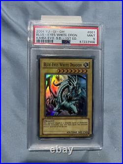 2004 Yugioh Blue-Eyes White Dragon 1st Edition SKE-001 Super Rare PSA 9 MINT