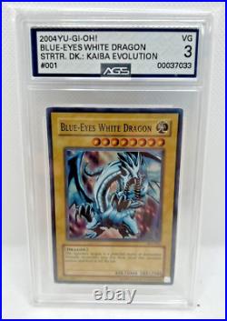 2004 Yugioh! Blue eyes white dragon AGS VG 3.0 SKE-001