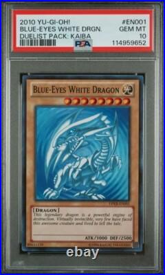 2010 Yu-Gi-Oh! Blue-Eyes White Dragon DPKB-EN001 Super Rare PSA 10 GEM MINT 2010 Yu-Gi-Oh! Blue-Eyes White Dragon DPKB-EN001 Super Rare PSA 10 GEM MINT