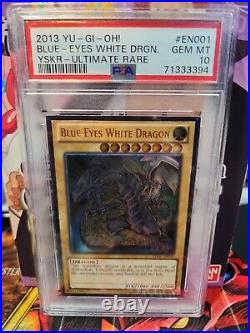 2013 Yugioh Blue-Eyes White Dragon YSKR EN001 Ultimate Rare PSA 10