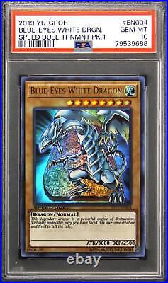 2019 STP1 EN004 Blue-Eyes White Dragon Ultra Rare Yu-Gi-Oh! Card PSA 10 Gem Mint