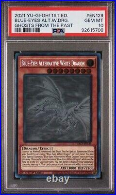 2021 Yu-Gi-Oh! Blue-Eyes Alternative White Dragon GFTP-EN129 Ghost Rare PSA 10