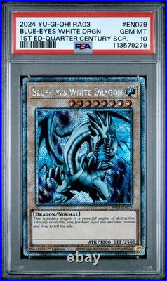2024 Yu-gi-oh! Ra03-quarter Century Bonanza #en079 Blue-eyes White Dragon Psa 10 2024 Yu-gi-oh! Ra03-quarter Century Bonanza #en079 Blue-eyes White Dragon Psa 10