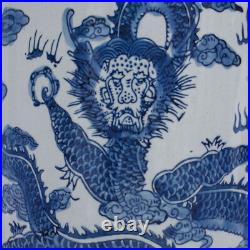 24 Dragon Blue & White Porcelain Umbrella Stand 24 Dragon Blue & White Porcelain Umbrella Stand