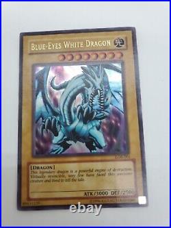 44 Yugioh Card Lot Vintage Holo Rare Blue Eyes White Dragon Unlimited Deck