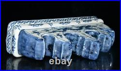 8.8 Old ming dynasty yongle mark blue white Porcelain Dragon pattern penholder