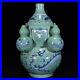 9-1-China-Porcelain-yuan-dynasty-green-Blue-white-dragon-phoenix-Five-tube-Vase-01-wi