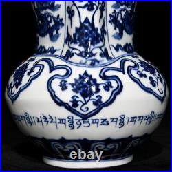 9Antique ming dynasty Porcelain xuande mark Blue white Dragon Monk hat Teapot