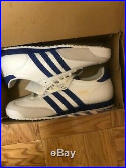 ADIDAS Dragon Men's Running Shoes Size 11 White/Royal Blue