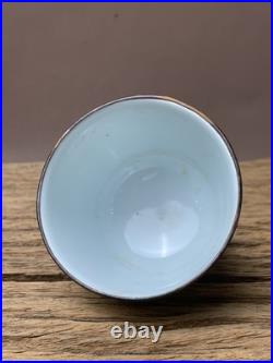 Antique Chinese Blue & White Porcelain Dragon Tea Bowl Mei Yu Mark Antique Chinese Blue & White Porcelain Dragon Tea Bowl Mei Yu Mark