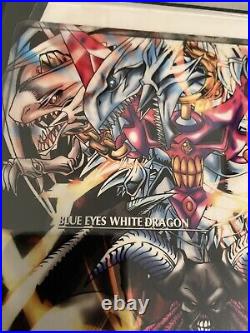 BANDAI YuGiOh Jumbo Blue Eyes White Dragon Vs Summoned Skull Duel Scene #7 CGC 8