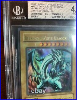 BGS 4.5 Blue Eyes White Dragon 1st Edition WAVY LOB-001 Grail