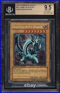 BGS 9.5 Blue-Eyes White Dragon FL1-EN001 Limited Ed Secret Rare YuGiOh PSA 10