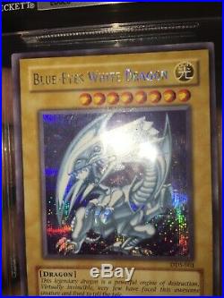 BGS 9 Mint Condition YuGiOh DDS-001 Blue-Eyes White Dragon PSA