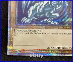 BLUE EYES WHITE DRAGON AC02-JP000 Prismatic Secret Rare Yu-Gi-Oh
