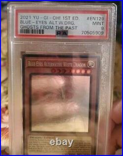 Blue Eyes Alternative White Dragon Ghost Rare PSA 9 Ghosts from the Past Yugioh