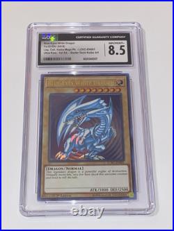 Blue-Eyes White Dragon 1st Edition Holo LCKC-EN001 CGC 8.5 2018 Yu-Gi-Oh