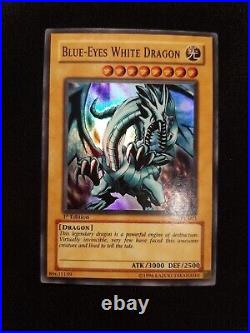 Blue Eyes White Dragon 1st Edition NM/M 2004 SKE 001 Holo Foil Rare Yugioh Card