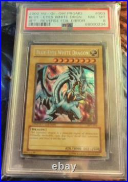 Blue-Eyes White Dragon BPT 003 Reverse Secret Rare PSA 8 YUGIOH