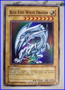 Blue Eyes White Dragon DPKB-EN001 Super Rare 1st Edition Yugioh MP