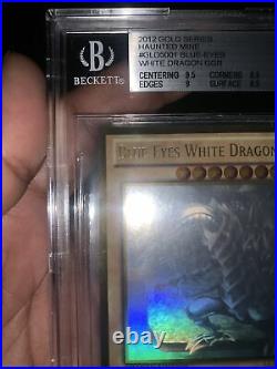 Blue-Eyes White Dragon GLD5-EN001 Ghost Rare BGS 8.5 NM-MT+ YUGIOH