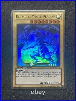 Blue Eyes White Dragon GLD5 Gold Series Haunted Mine Ghost Rare NM Near Mint