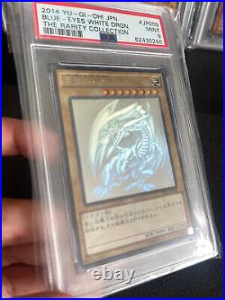 Blue Eyes White Dragon Ghost Rare PSA 9 Rarity Collection 2014 TRC1-JP000 Yugioh