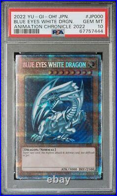 Blue Eyes White Dragon #JP000 PSA10 YU-GI-Oh! Animation Chronicle 2022 8ec7