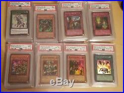 Blue Eyes White Dragon LOB-001 PSA 9 1st Ed 10 Card Lot Pack Collection Yugioh