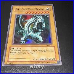 Blue-Eyes White Dragon LOB-001 Ultra Rare Unlimited Edition EX Yugioh